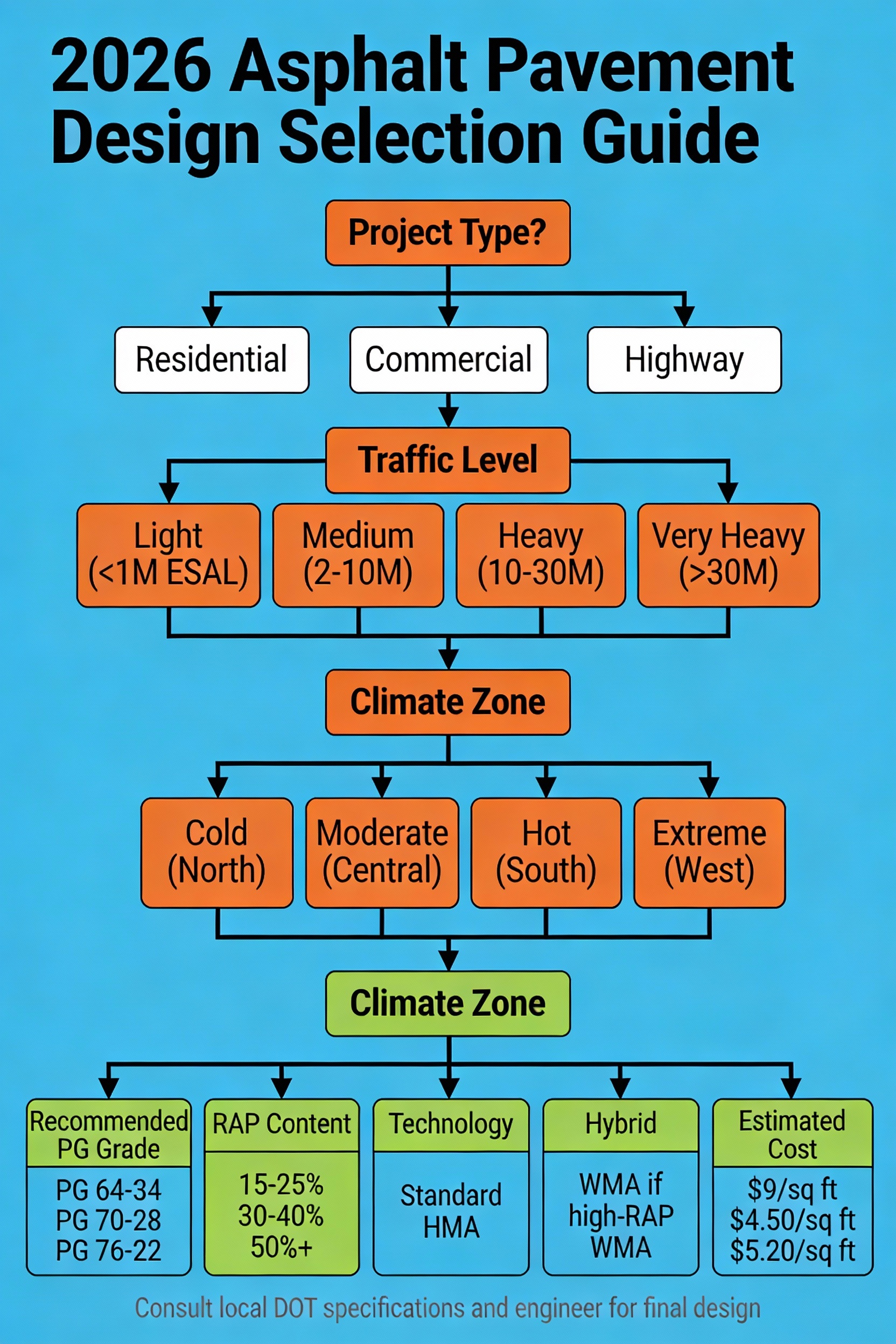 2026 Asphalt Pavement Design Decision Tree - Specification Guide